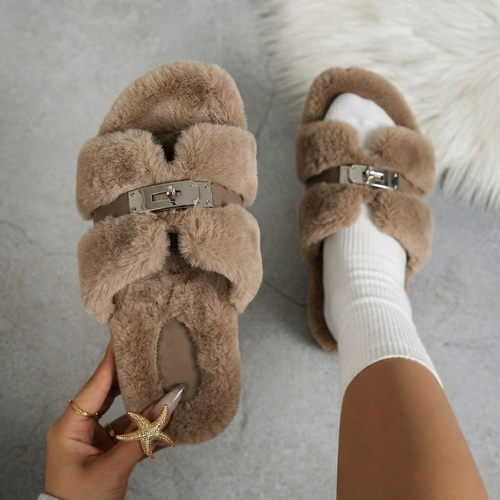 Luxe Fur Slides VIP
