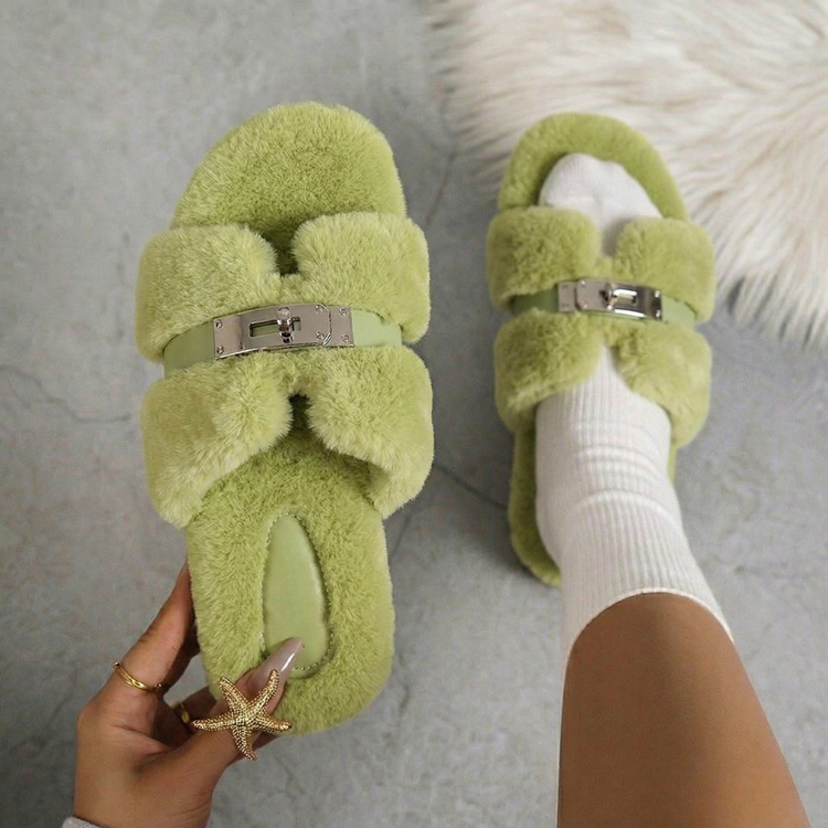 Luxe Fur Slides VIP