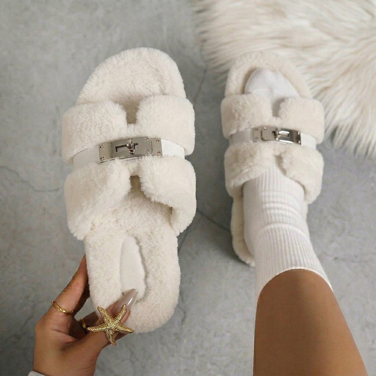 Luxe Fur Slides VIP