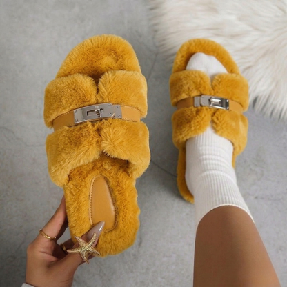 Luxe Fur Slides VIP
